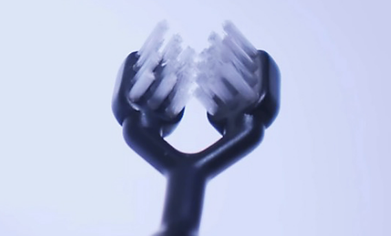 分割ヘッドで速乾・清潔