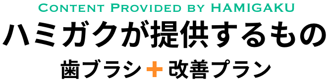ハミガクが提供するもの