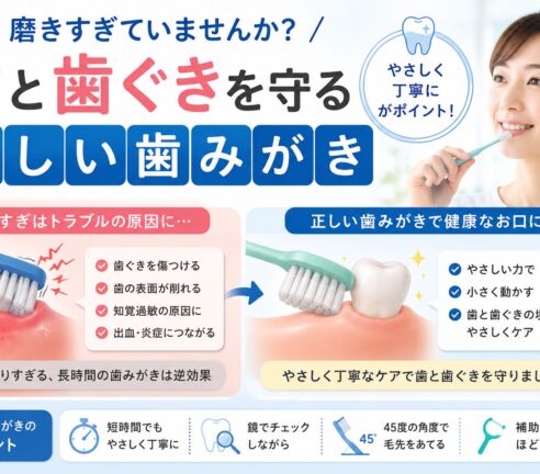 磨きすぎていませんか？歯と歯ぐきを守る正しい歯みがき