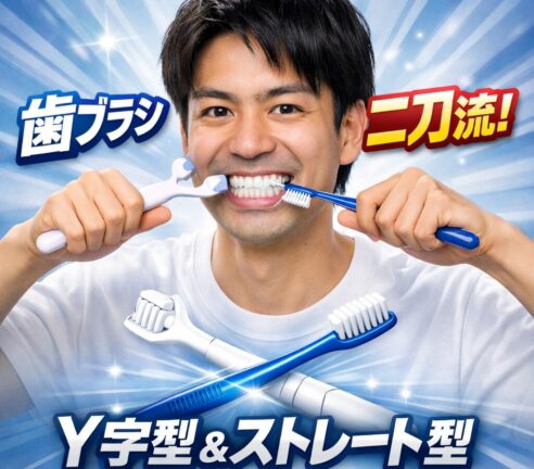 歯ブラシも二刀流！？